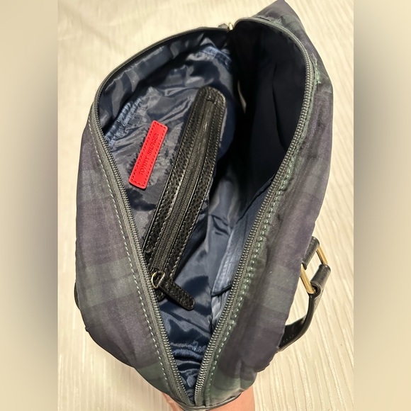 Tommy Hilfilger Quilted Handbag Blackwatch Plaid Nylon Like New - Picture 4 of 4